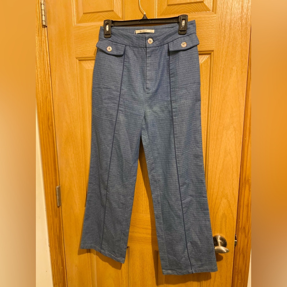 Stylish Blue Wide Leg Jeans